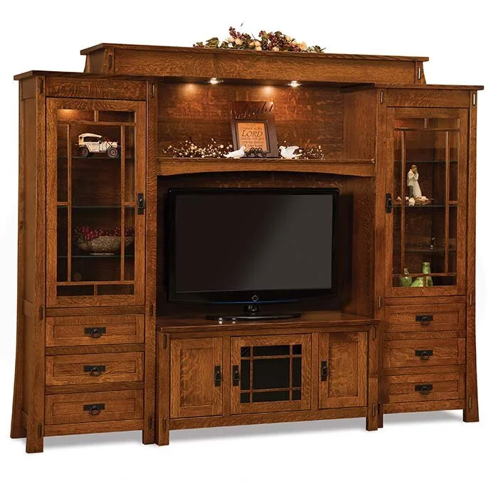 Modesto Amish 6-Piece Entertainment Center