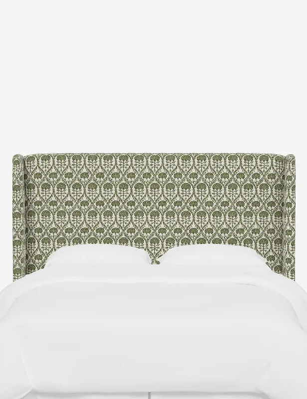 Olive Blockprint Floral