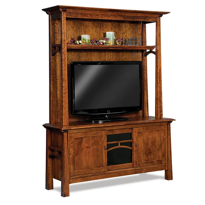 Artesa Amish TV Stand with Hutch