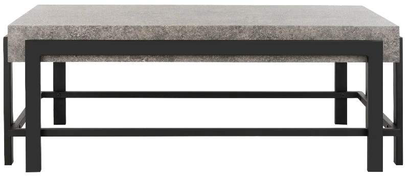 Atka Rectangular Contemporary Coffee Table - Dark Gray