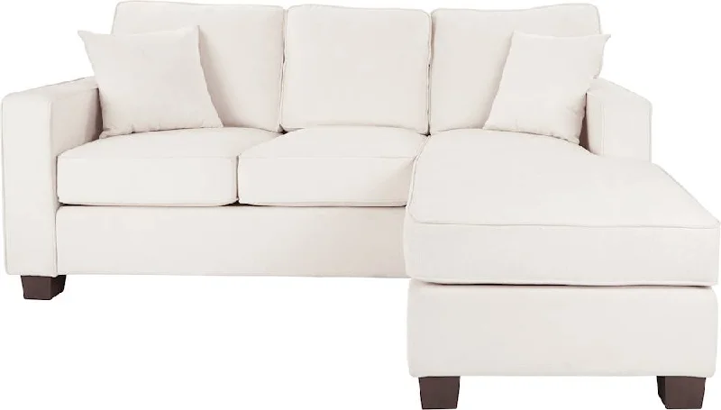 AveSix Russell L-Shape Sectional Sofa White