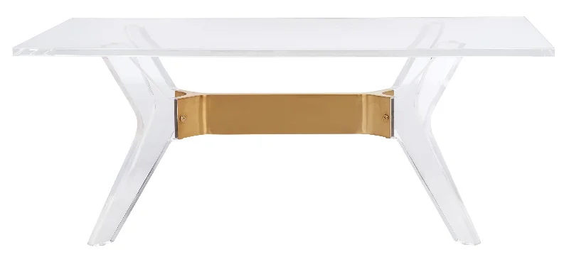 Babylon Acrylic Coffee Table - Brass