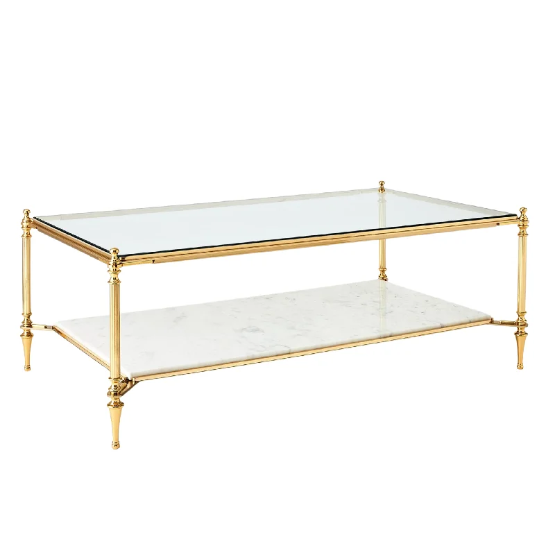 Brass Medford Cocktail Table