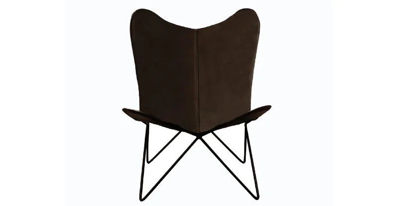 BoHo Leather Accent Chair in Dark Espresso (4 PER BOX)