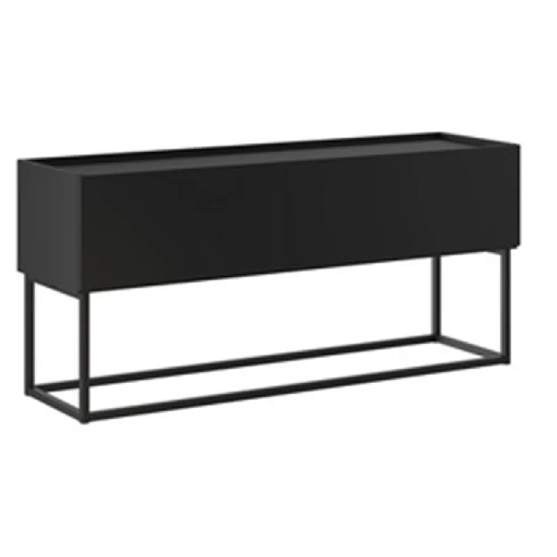 Carraro TV Stand Black Matte L1390 x W391 x H610mm  No Warranty