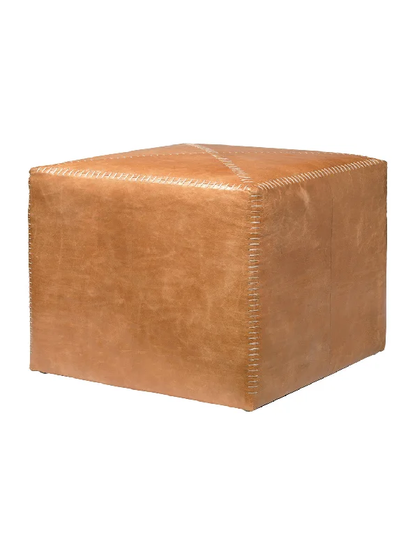 Carston Hide Ottoman