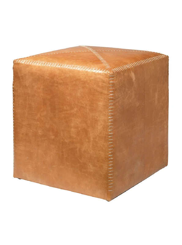 Carston Small Hide Ottoman