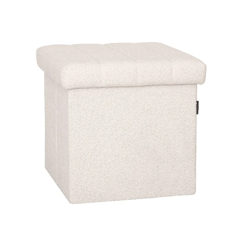 Channel Tufted Storage Ottoman