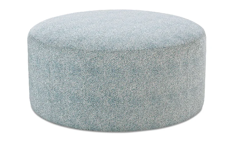 Circle Plain Ottoman 44x44