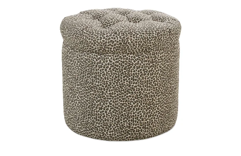 Circle Tufted Ottoman 20x20