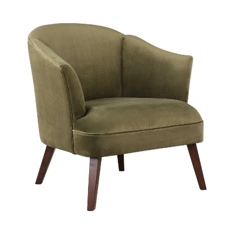 Conroy Accent Chair in Olive Velvet