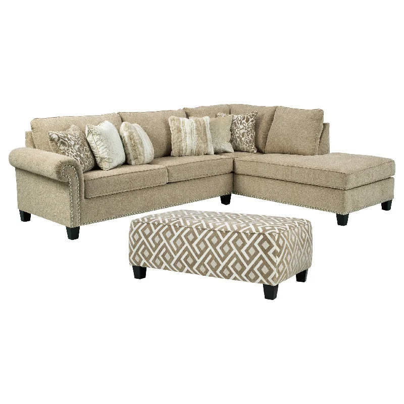 Signature Design by Ashley® Dovemont 2-Piece Sectional With Ottoman