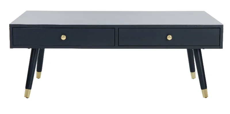 Elaine Gold Cap Coffee Table - Navy