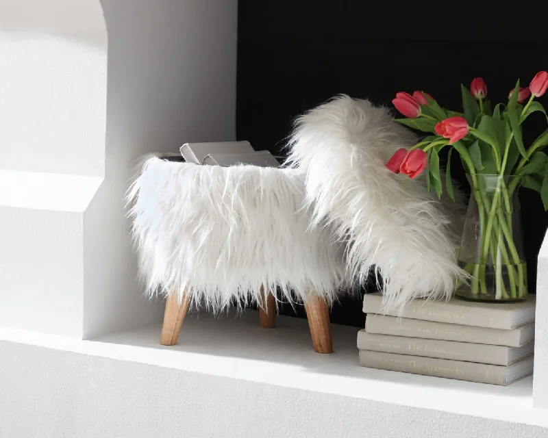 Elson White Storage Ottoman by Ashley Furniture