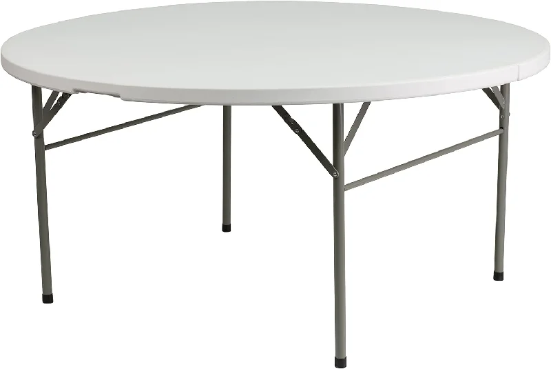 Flash Furniture Scarborough 5' Round Plastic Folding Event Table - $95