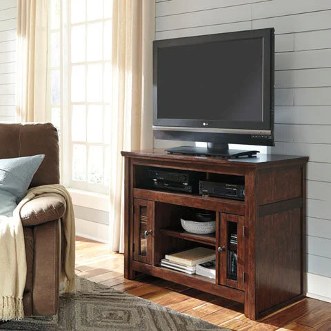 Harpan TV Stand Reddish Brown by Ashley Furniture