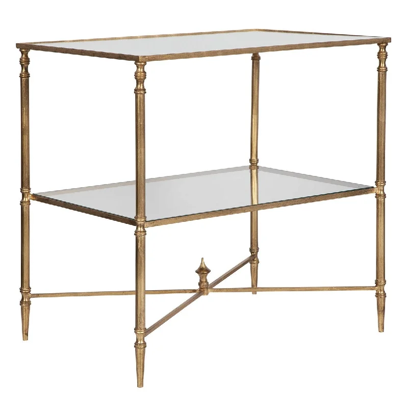 Henzler Gold Leaf Side Table