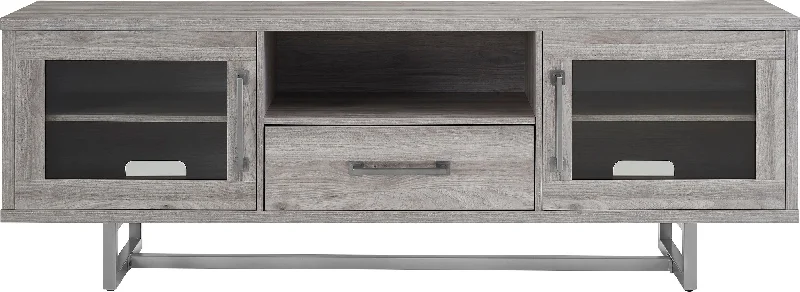 Insignia™ - TV Stand for Most TVs Up to 80" - Gray