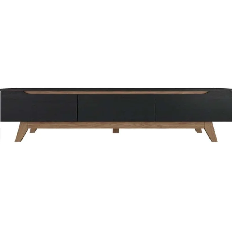 Ivan Mando Tv Cabinet L1800 x W400 x H424mm Oak/Black