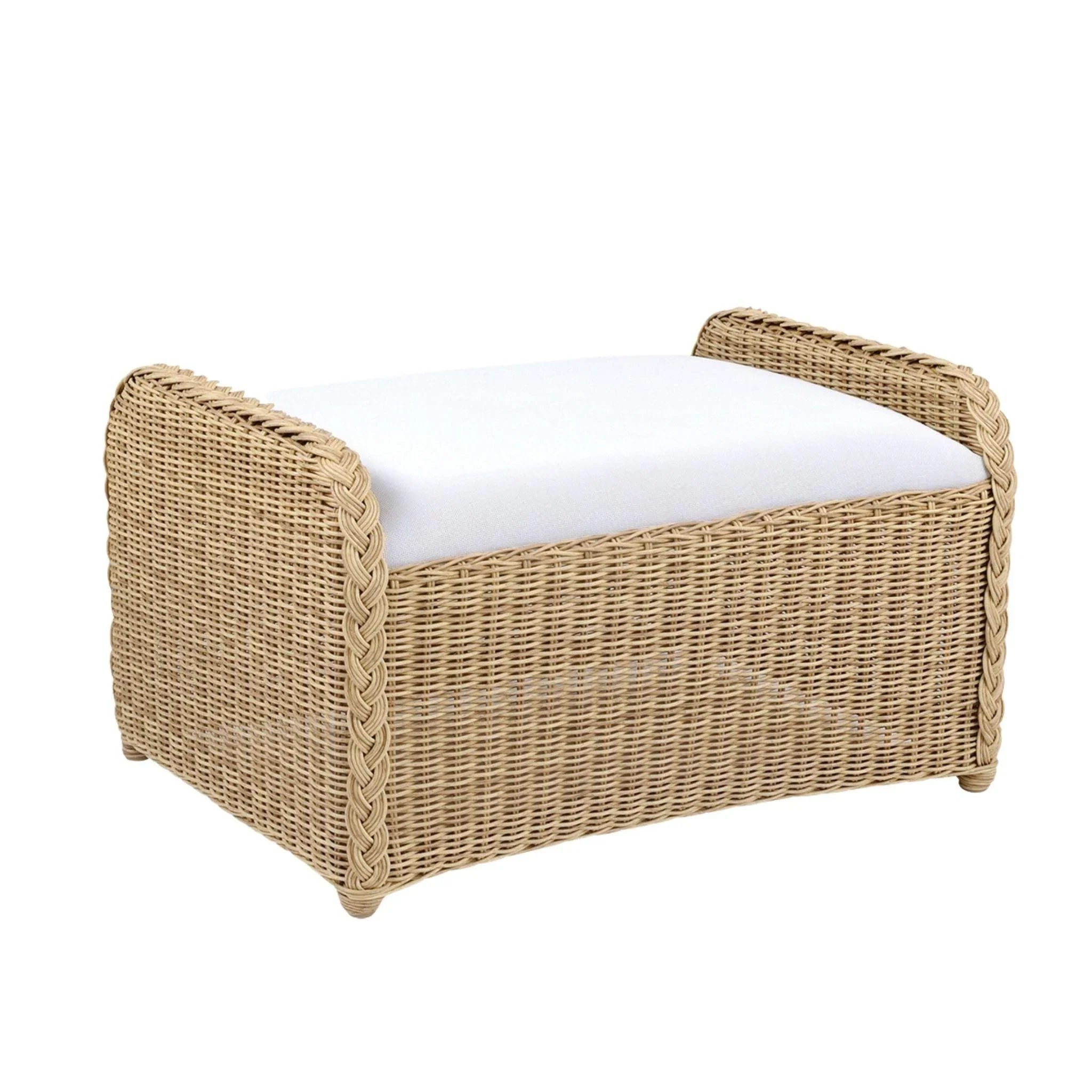 Quogue Wicker Outdoor Ottoman