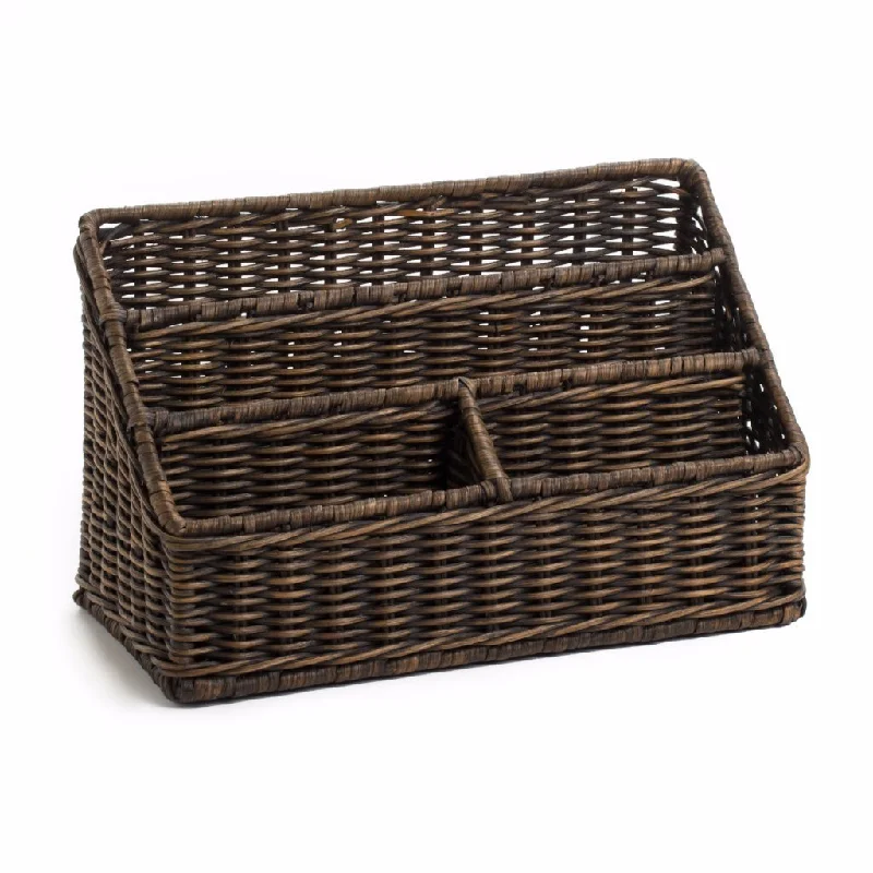 Large Wicker Organizer Basket