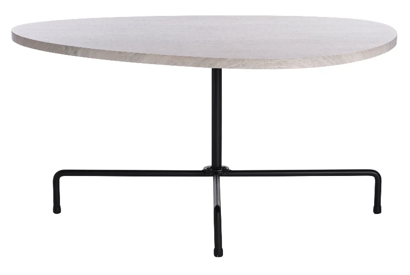 Lenna Tripod Coffee Table - Light Gray Oak