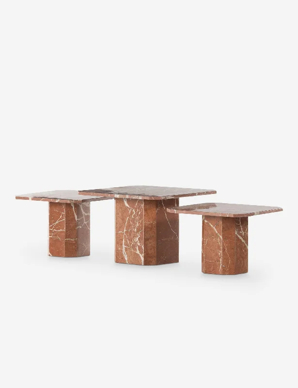 Linari Marble Nesting Coffee Table (Set of 3)