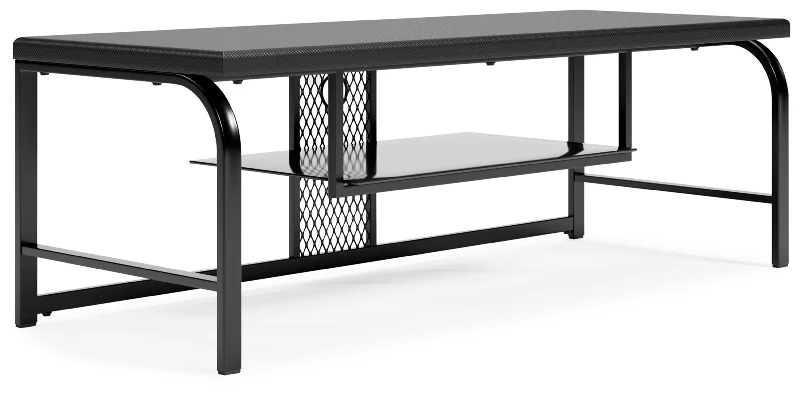 Lynxtyn TV Stand Black by Ashley Furniture