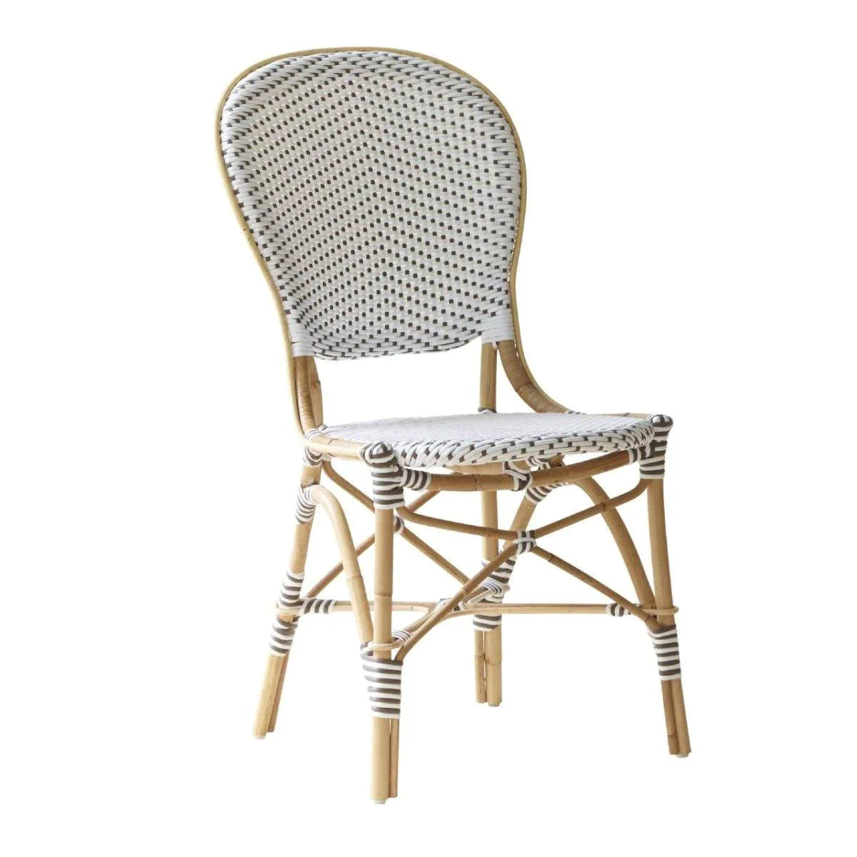 Malacca Cane Rattan Bistro Style Side Chair - Available in Two Colors