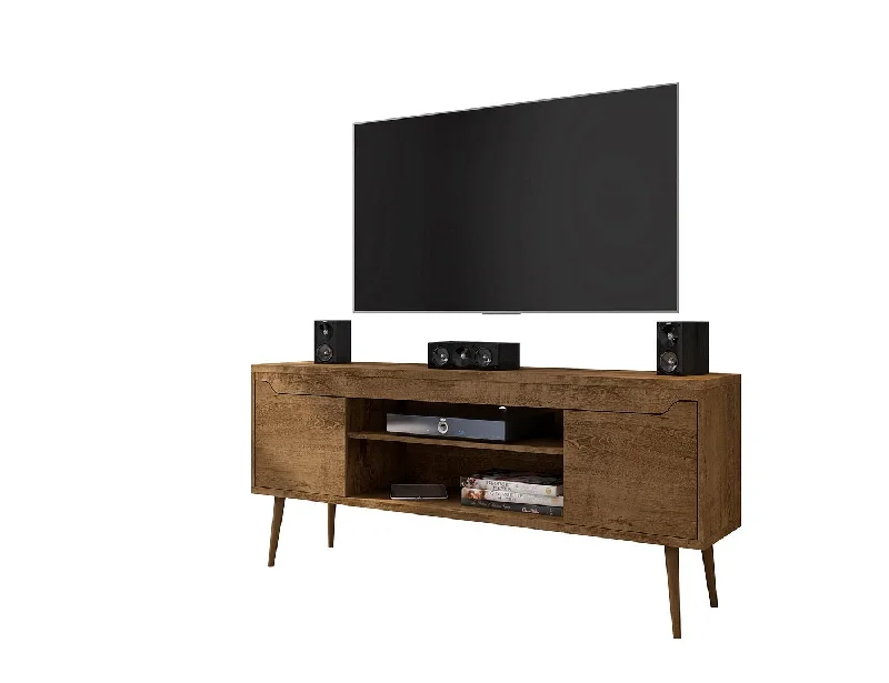 Manhattan Comfort Bradley 62.99 TV Stand in Rustic Brown