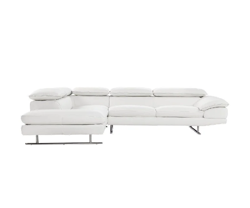 Mauro Leather Left Sectional