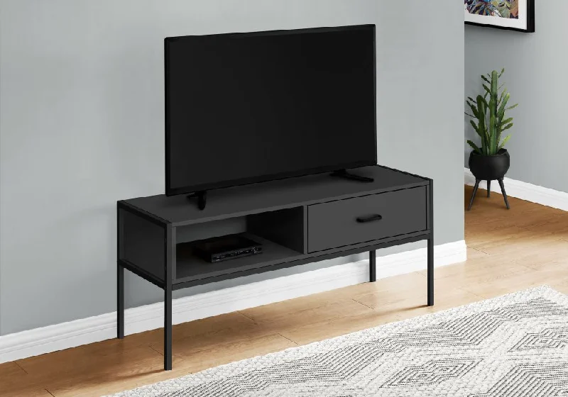 Monarch TV Stand 48"L Black Black Metal I 2874