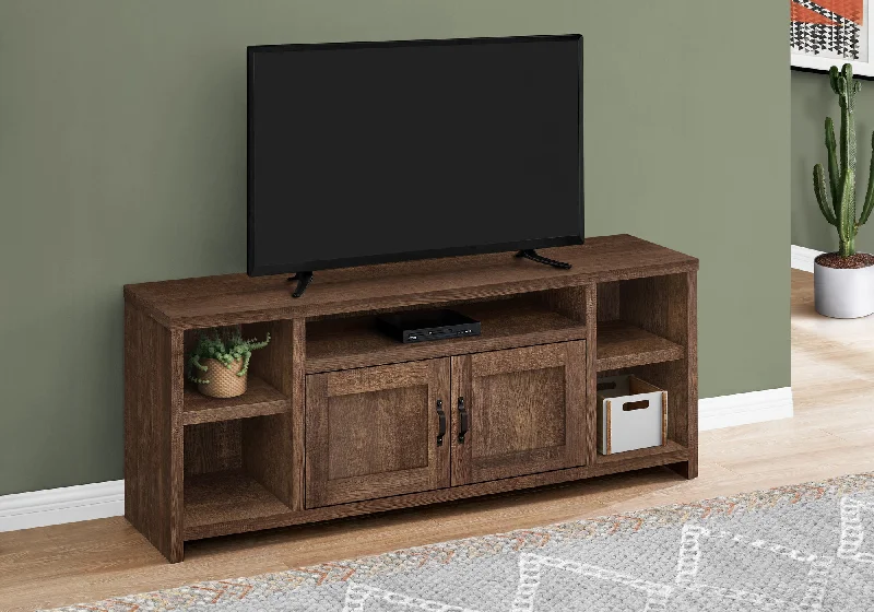 Monarch Tv Stand 60"L Brown Reclaimed Wood-Look