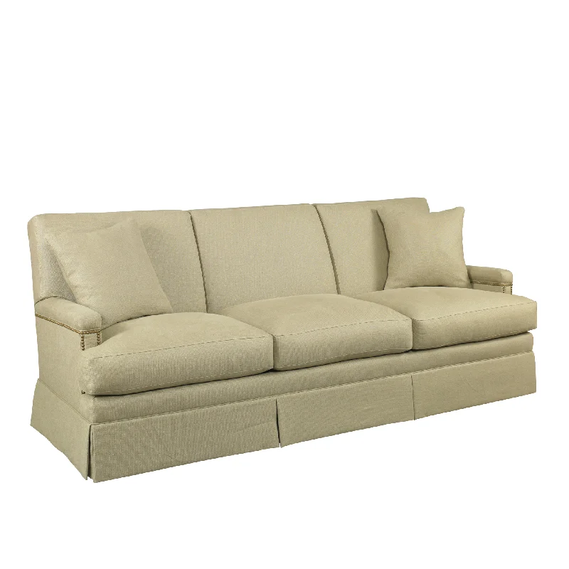 Montmartre Kick Pleat Skirt Sofa with Nail Trim