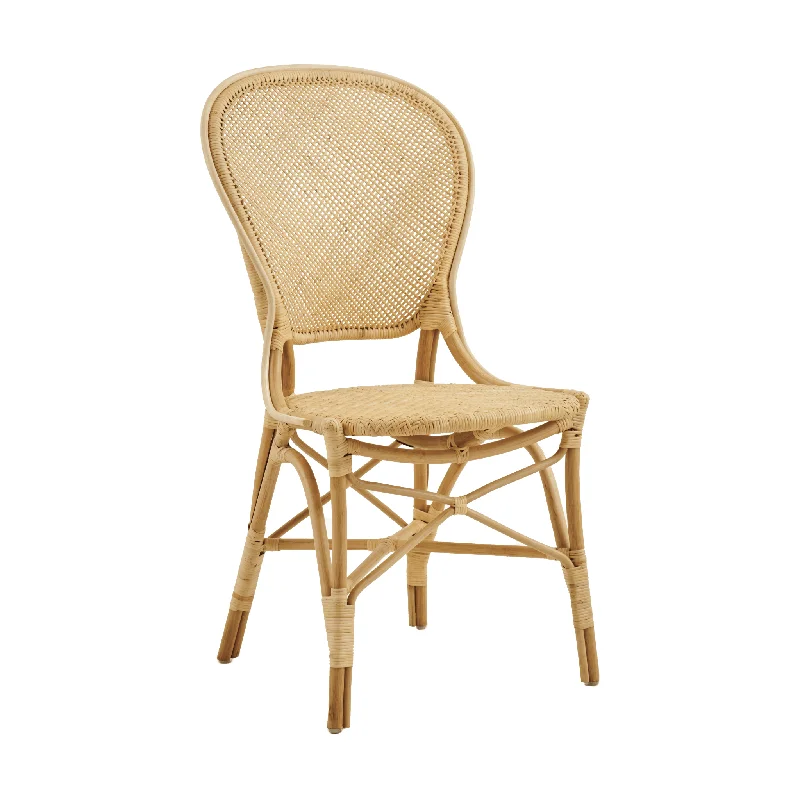 Natural Rattan Bistro Dining Side Chair