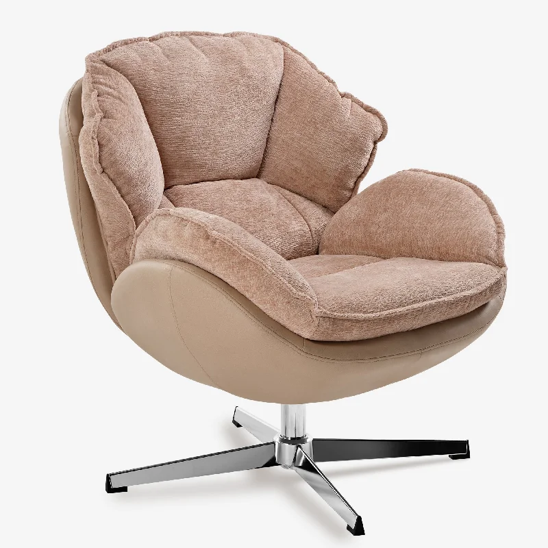 Norman, Upholstered Swivel Lounge Chair