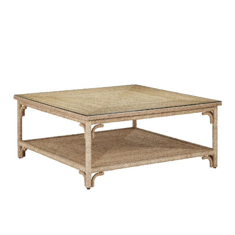 Olisa Rope Cocktail Table in Natural