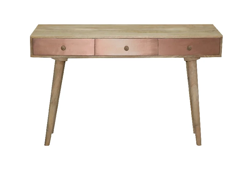 Outbound Sofa/Console Table - Tan/Copper