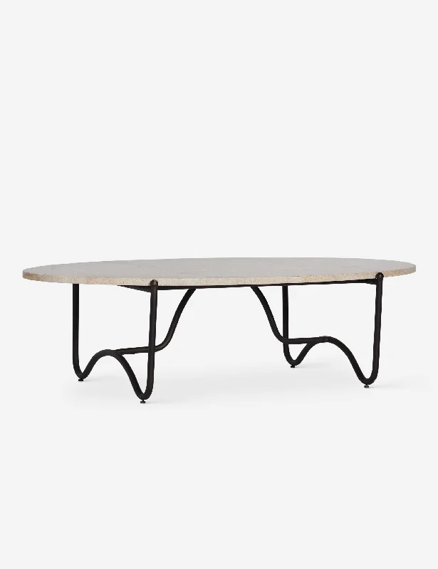 Peggy Indoor / Outdoor Oval Coffee Table by Sarah Sherman Samuel