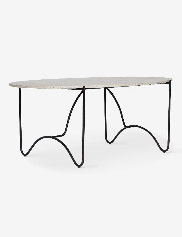 Peggy Indoor / Outdoor Oval Dining Table by Sarah Sherman Samuel