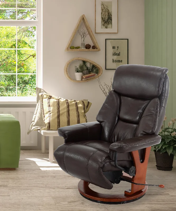 Relax-R™ Bishop Recliner Angus Air Leather with Ottoman