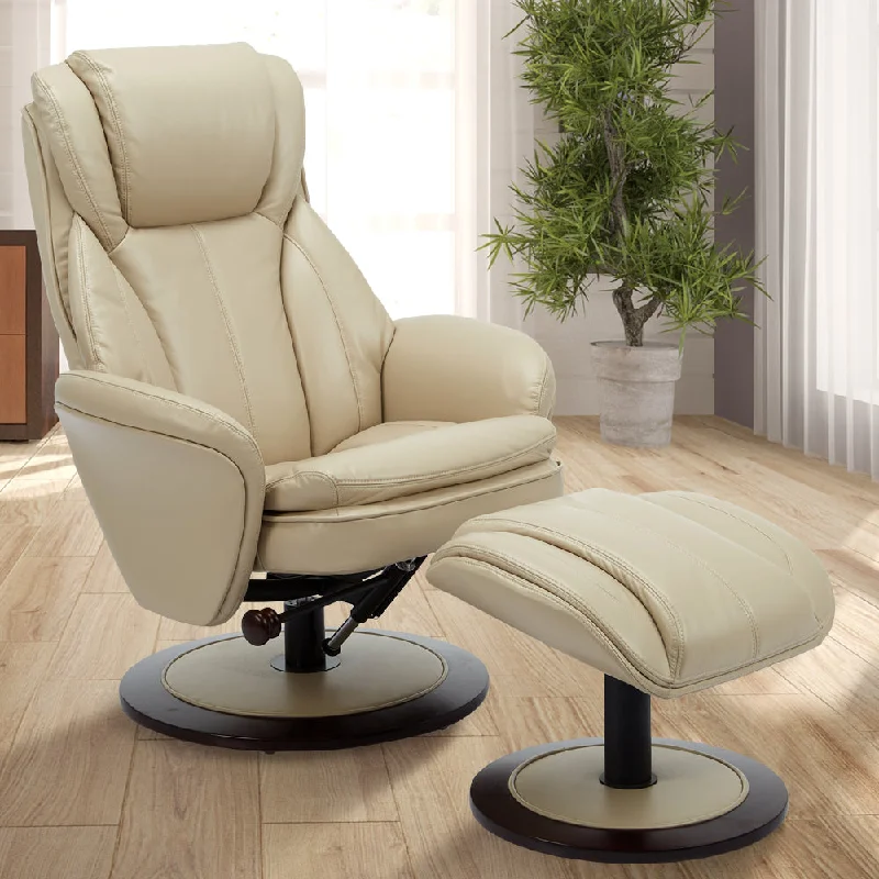 Relax-R™ Nova Recliner Cobblestone Air Leather - Black