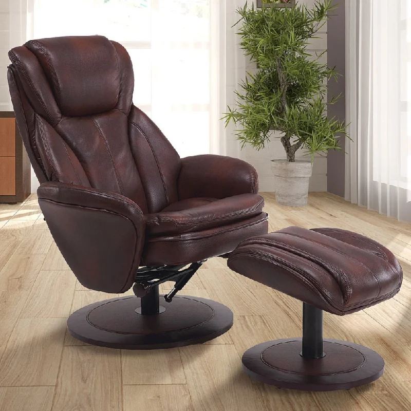 Relax-R™ Nova Recliner Whisky Air Leather - Black