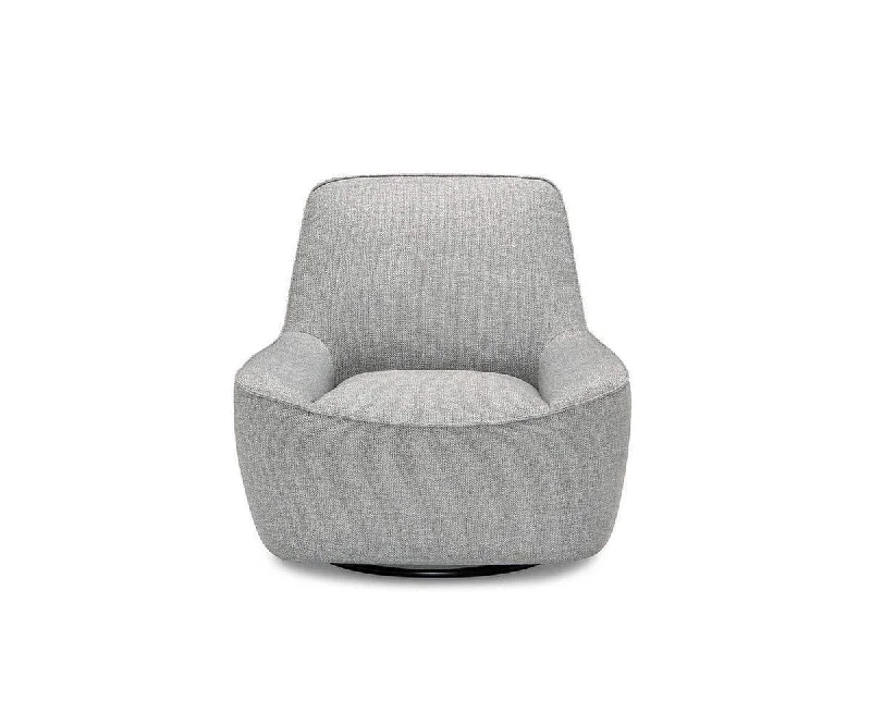 Rost Swivel Chair - Light Grey/Blue