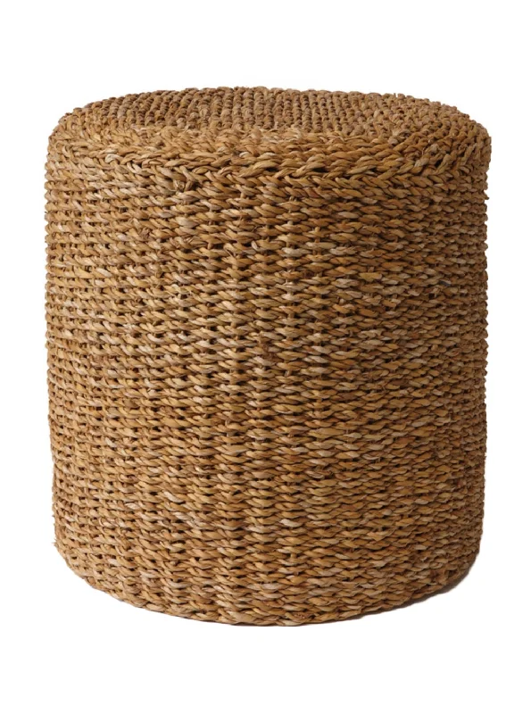 Seagrass Round Pouf