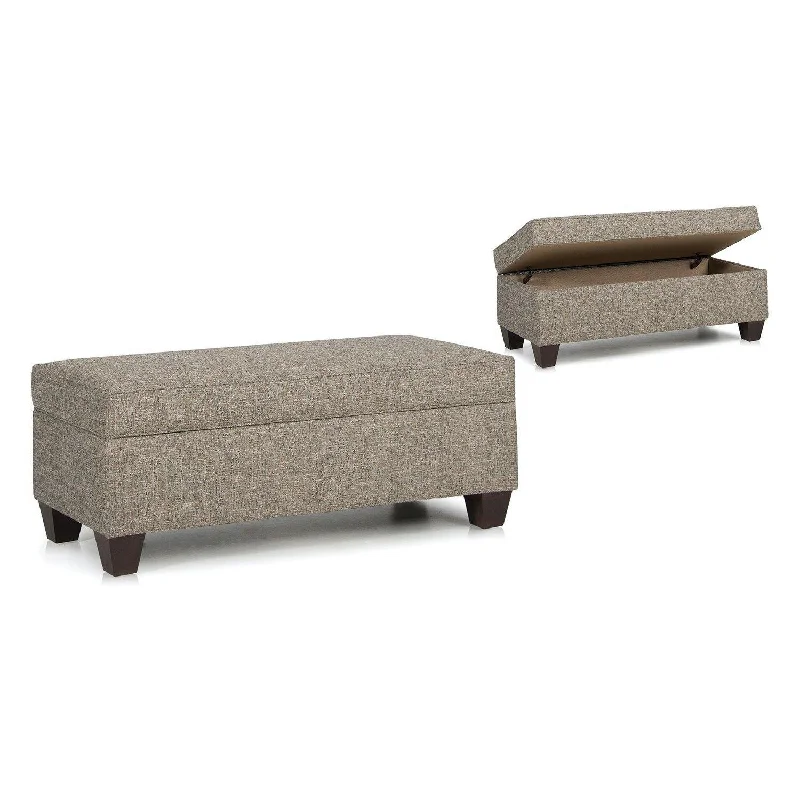 Smith Brothers Storage Ottoman with Tapered Leg (901)