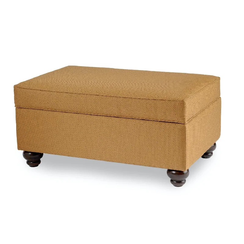 Smith Brothers Storage Ottoman with Turned Leg (900)