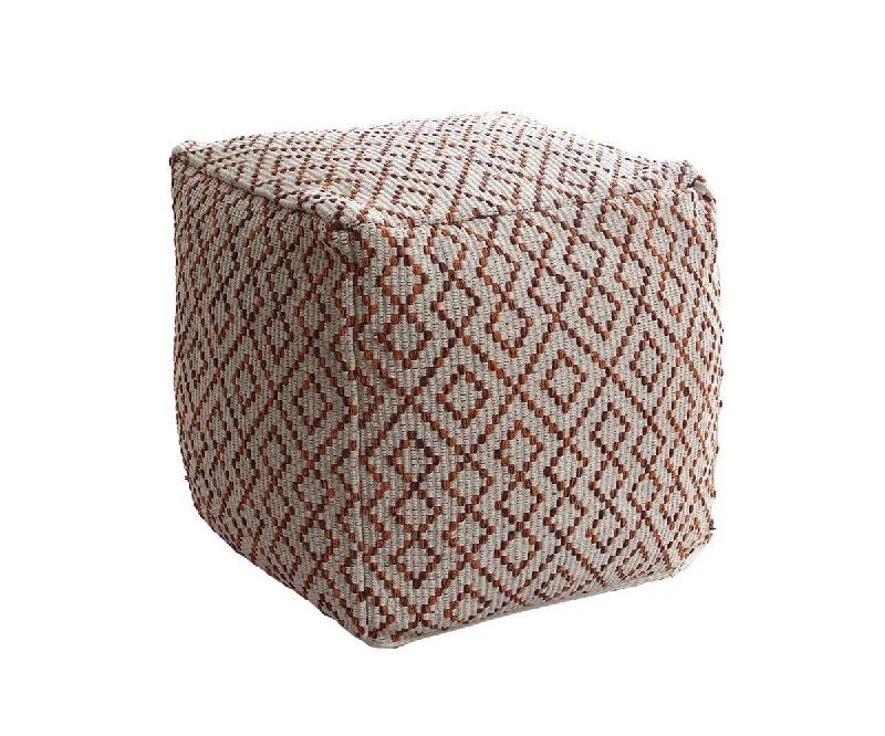 Textured Diamonds Pouf