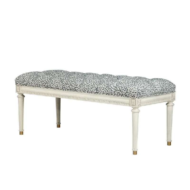 Juliet Bench In Salted White Finish