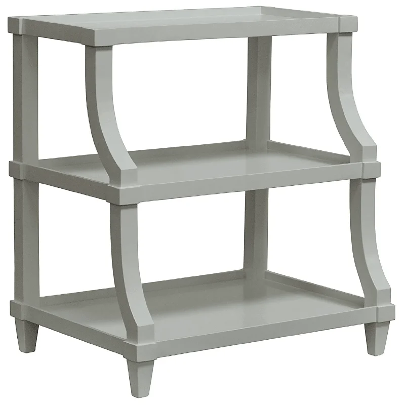 Tiered Three Shelf SIde Table in Nightingale Finish